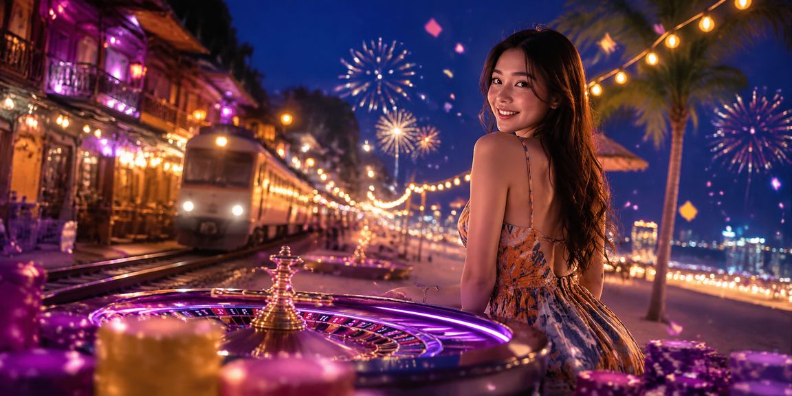 Bàn Roulette đèn neon ở Hà Nội