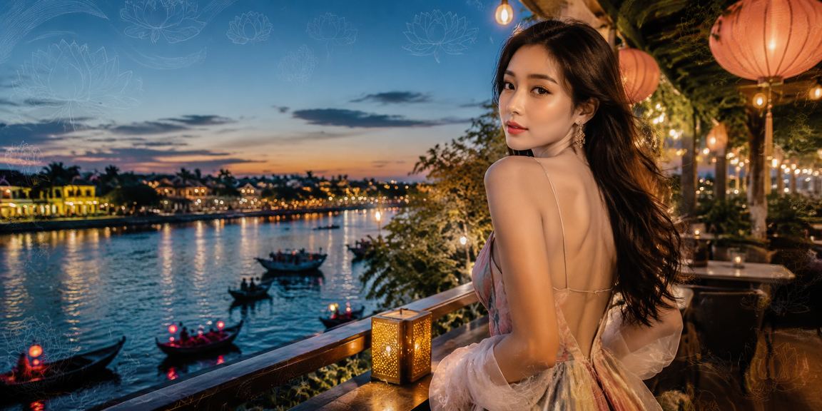 Người chơi tại Hội An thưởng thức cà phê và trải nghiệm casino giải trí trong không gian đèn lồng truyền thống